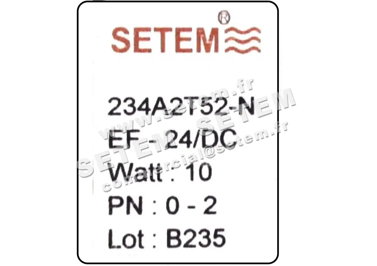 6032000132-ELECTROVANNE SETEM 234A2T52NEF 2