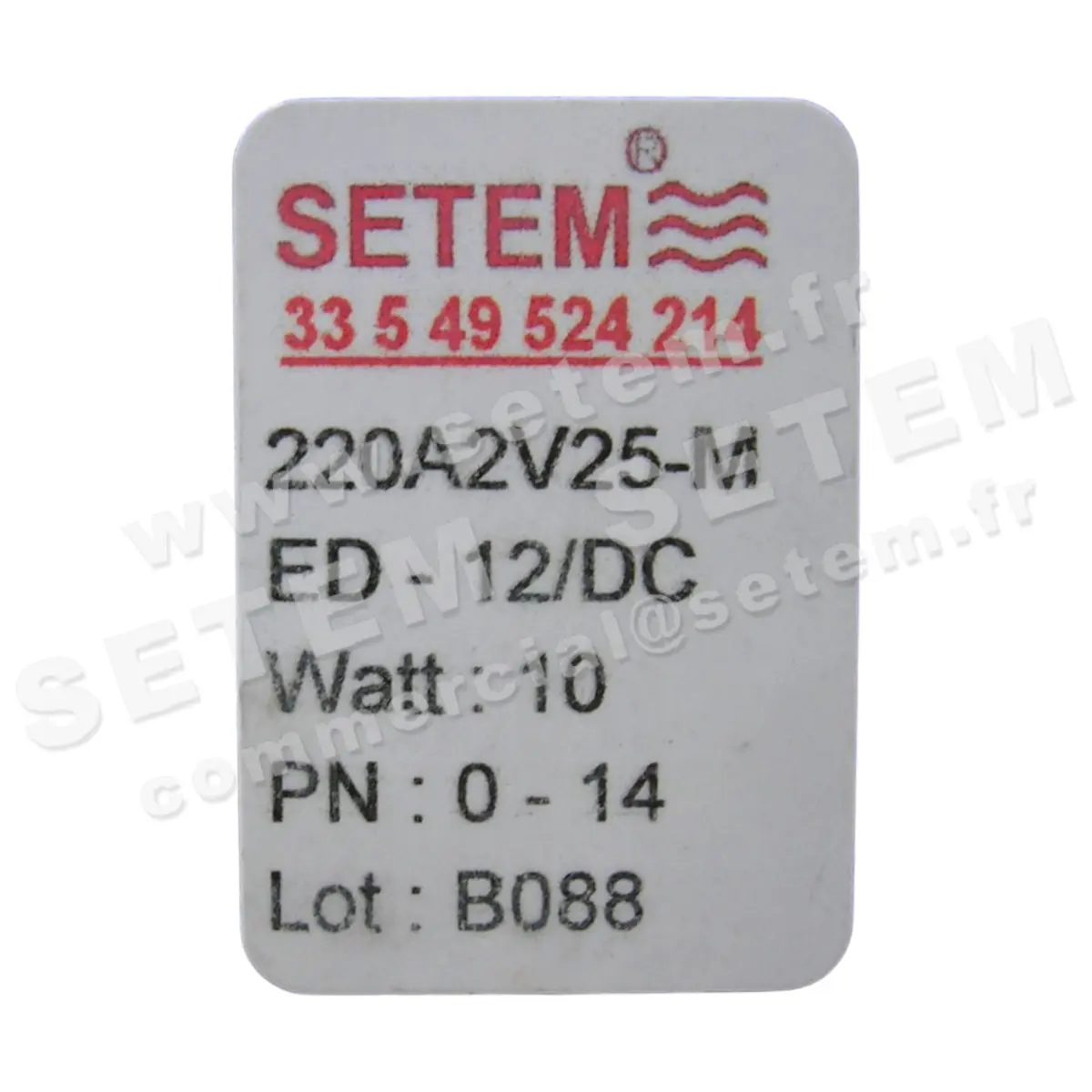 6032000143-ELECTROVANNE SETEM 220A2V25MED 2