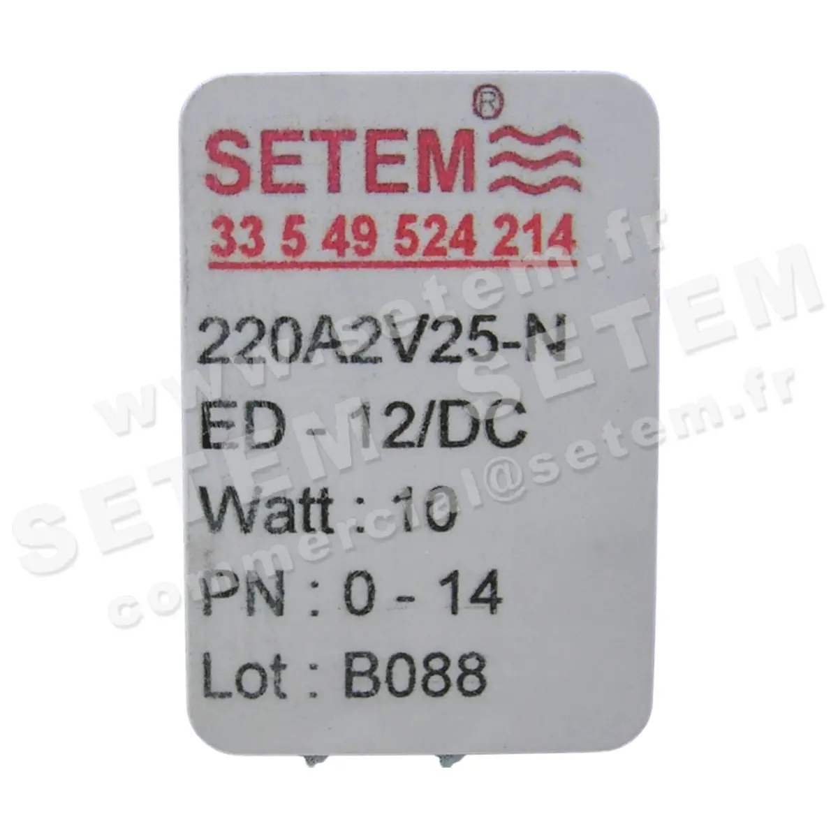 6032000144-ELECTROVANNE SETEM 220A2V25NED 2
