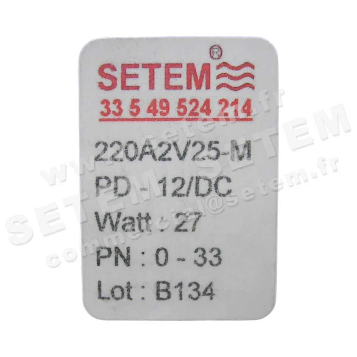 6032000214-ELECTROVANNE SETEM 220A2V25MPD