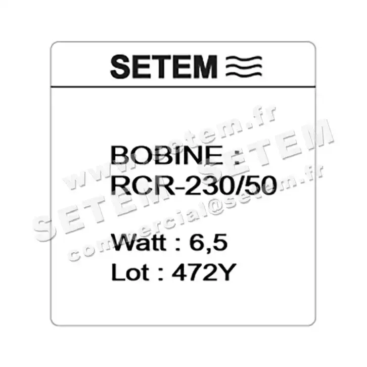 6032000851-BOBINE SETEM RCR230.50 3