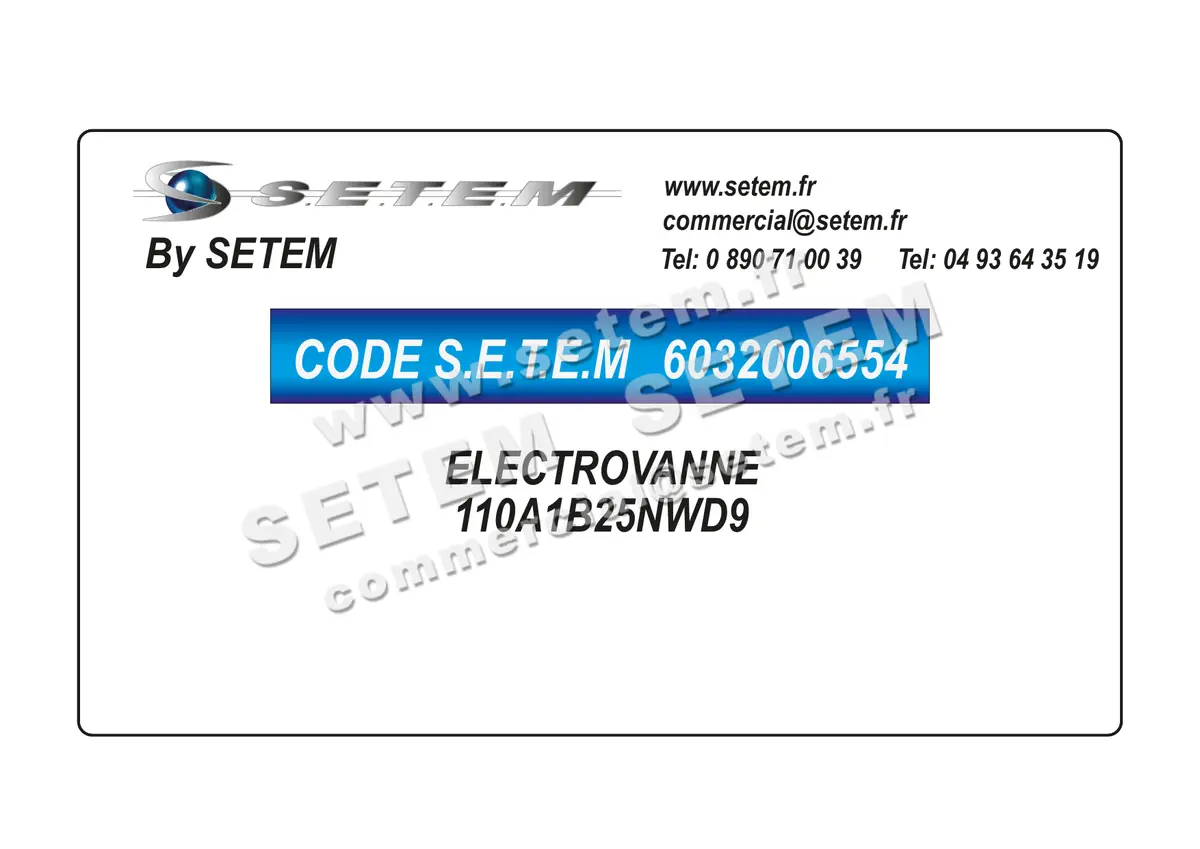 6032006554-ELECTROVANNE SETEM 110A1B25NWD9