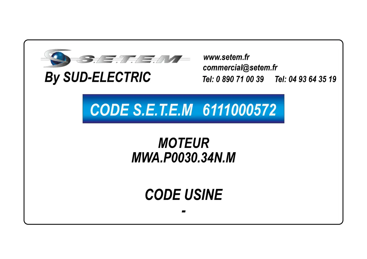 6111000572-MOTEUR SUDELECTRI MWA.P0030.34N.M