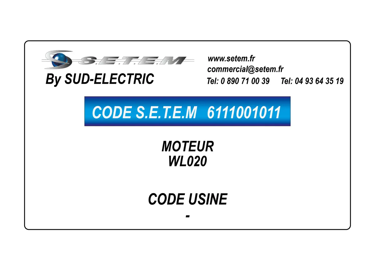 6111001011-MOTEUR SUDELECTRI WL020