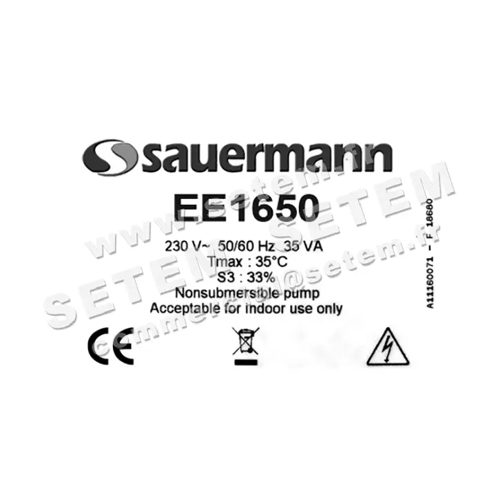 6113001650-POMPE SAUERMANN EE1650SIUN23 2