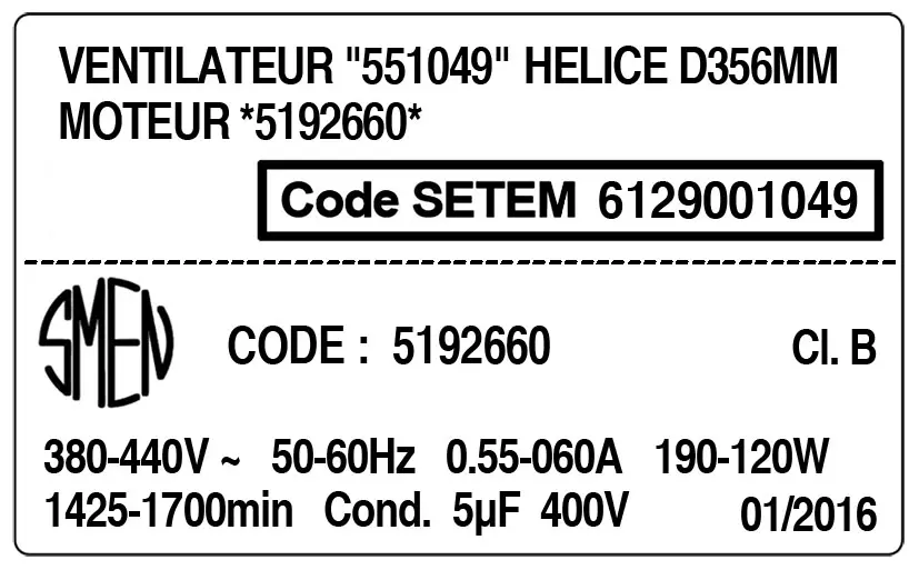 6129001049-KIT SUPPORT SMEN MOTEUR *551049* 2