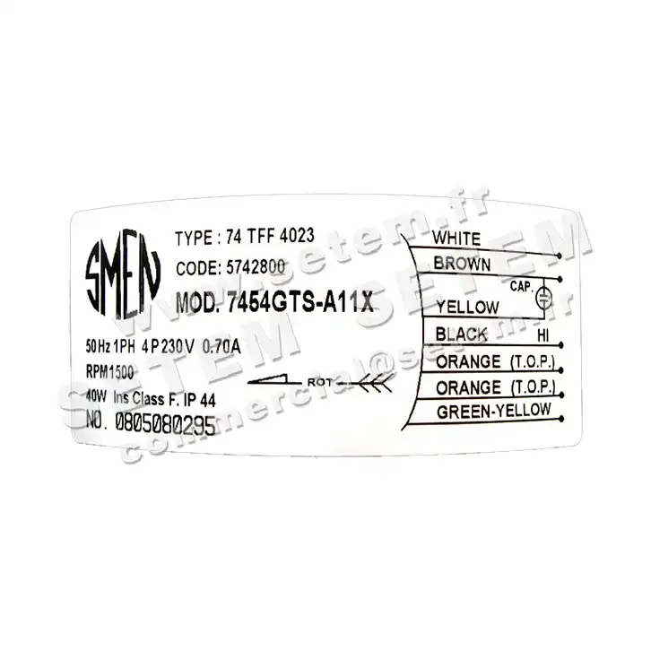 6129002119-MOTEUR SMEN 7454GTS.A11X 74TFF4023 *5742800* 2