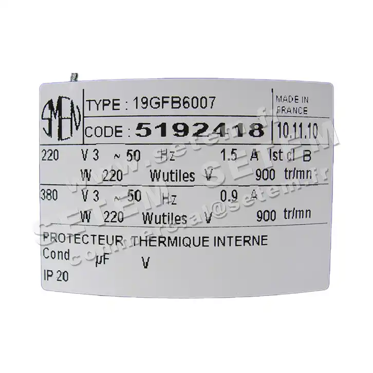 6129002418-MOTEUR SMEN 19GFB6007 *5192418* 2