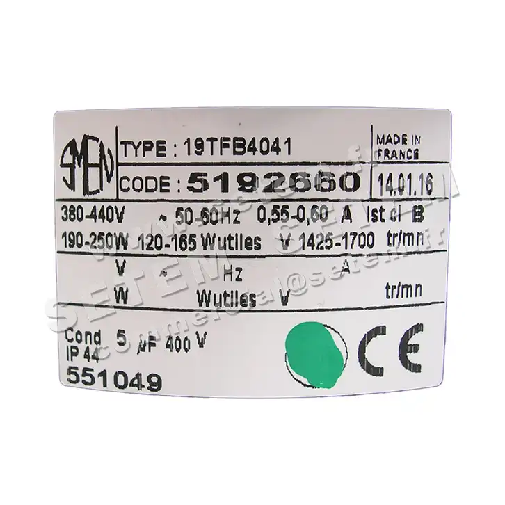 6129002660-MOTEUR SMEN 19TFB4041 "551049" *5192660* 2