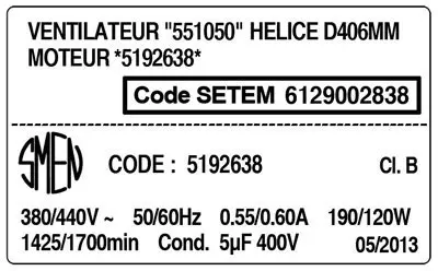 6129002838-VENTILATEUR SMEN "551050" *5212638* 2