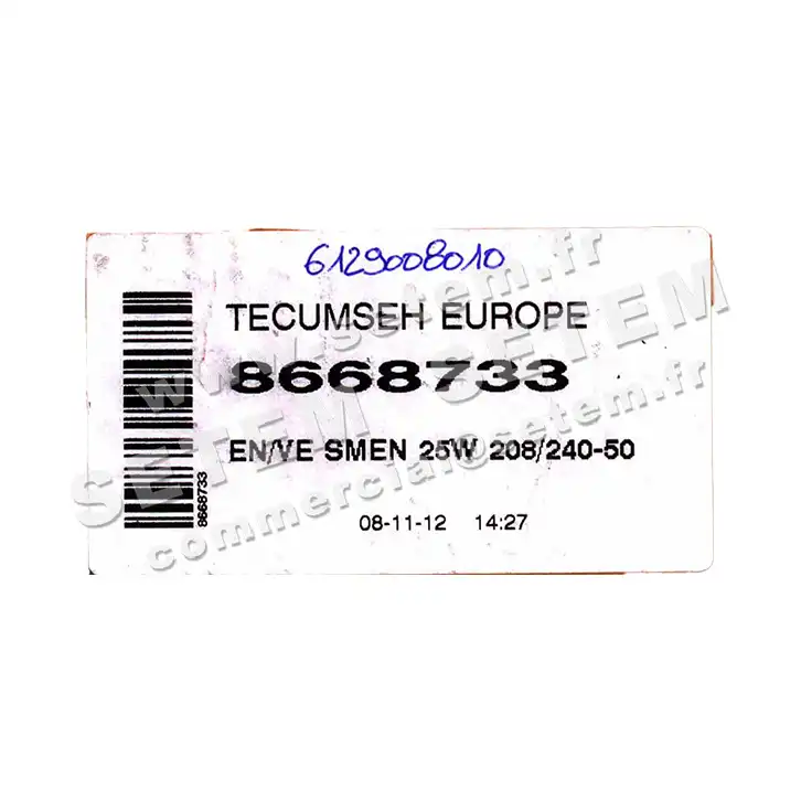 6129008010-VENTILATEUR SMEN 30KFB4004 8668733 "550123" *5302471* HELICE D250MM" 2