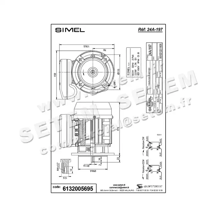 6132005695-MOTEUR SIMEL 24A/197 3