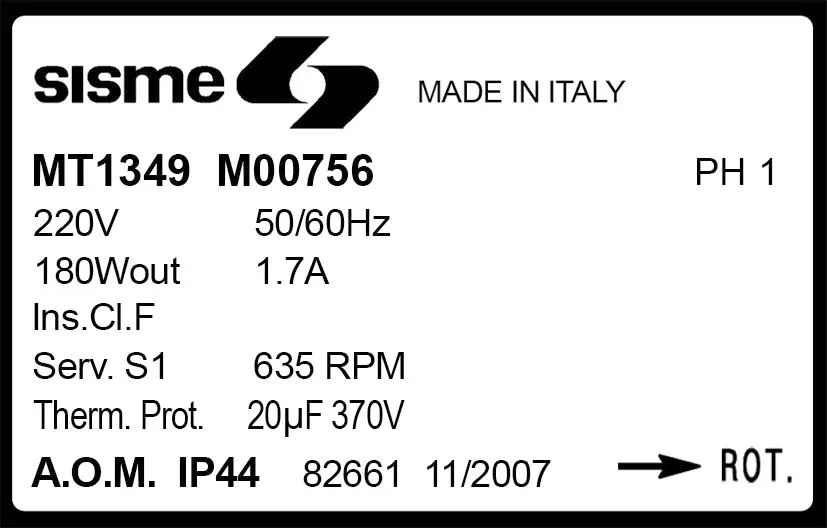 6185000756-MOTEUR SISME MO0756 "MT1349D" 2