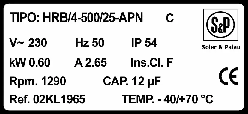 6194000097-VENTILATEUR SP HRB/4.500/25.APNC 2