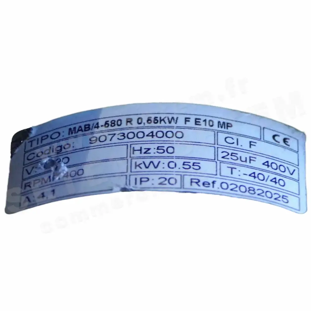 6194000250-MOTEUR S&P MAB/4-580 R 0,55KW F E10 MP *9073004000*