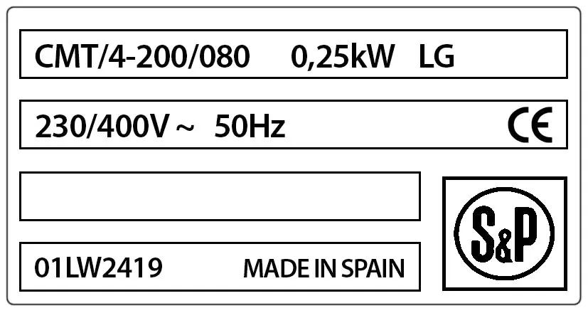 6194000589-VENTILATEUR SP CMT/4.200/080LG 0.25KW 4P T230/400V 2