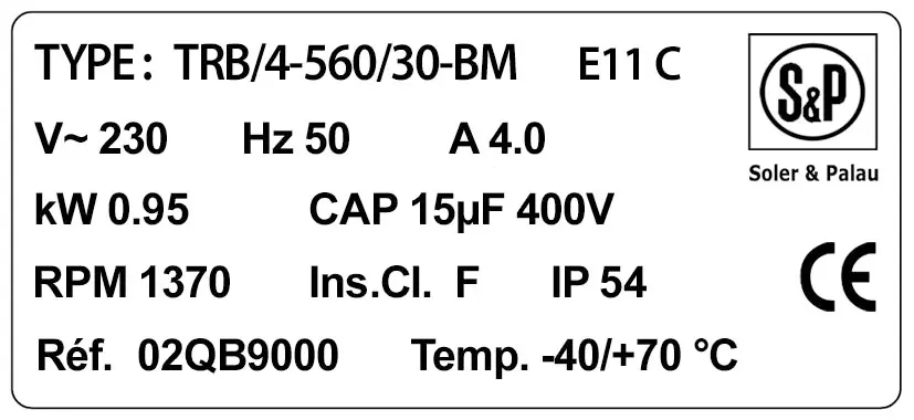 6194000691-VENTILATEUR S&P TRB/4.560/25BME11C 2
