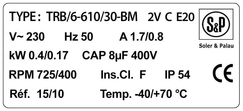 6194000693-VENTILATEUR SP TRB/6.610/30BM 2