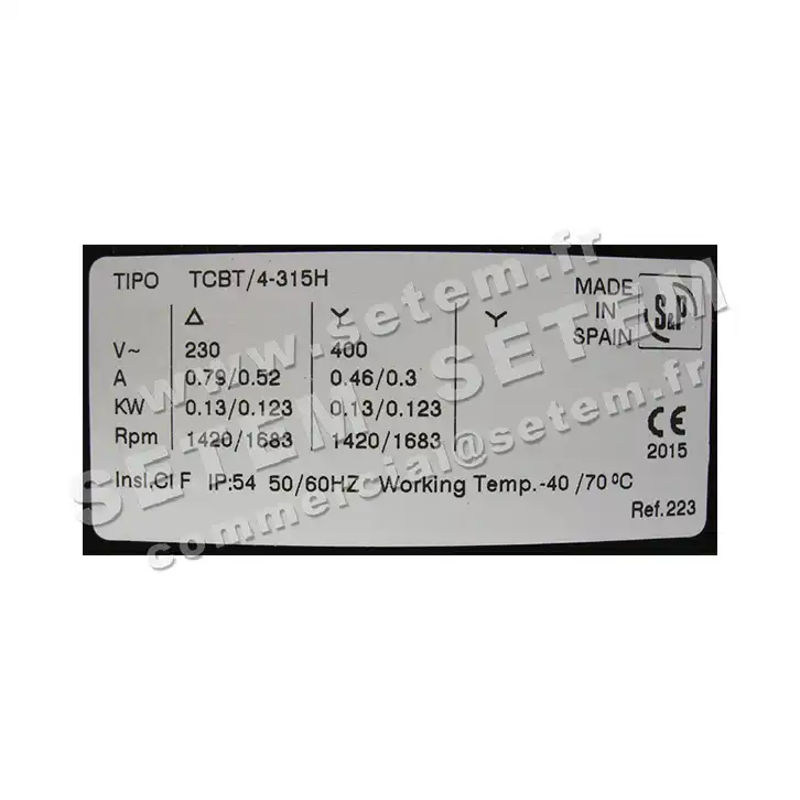 6194001507-VENTILATEUR SP TCBT/4.315/HB 2