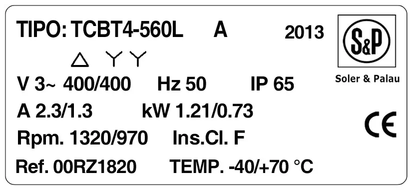 6194001516-VENTILATEUR SP TCBT/4.560/LA 2