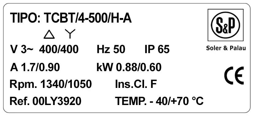 6194001532-VENTILATEUR SP TCBT/4.500/HA 2