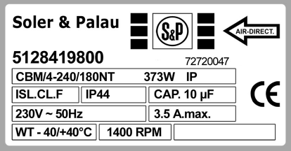 6194002030-VENTILATEUR SP CBM/4.240/180NT MAB/4.560 9073002700 *5128419800* 3