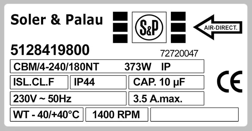 6194002030-VENTILATEUR SP CBM/4.240/180NT MAB/4.560 9073002700 *5128419800* 2