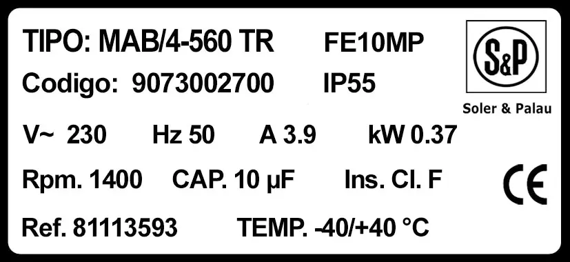6194004560-MOTEUR SP MAB/4.560 *9073002700* 2