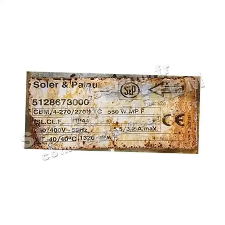 6194005042-VENTILATEUR SP CBM/4.270/270NTC 550W 4P T230/400V 1V *5128673000*