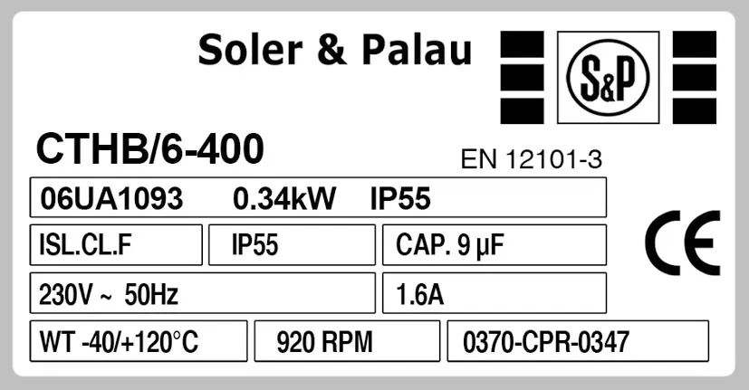 6194008529-TOURELLE SP 400°C/2H CENTRIFUGE MAXTEMP CTHB/6.400 2
