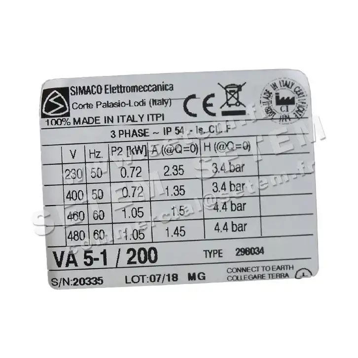 6200000040-POMPE SIMACO VA5.1/200 4