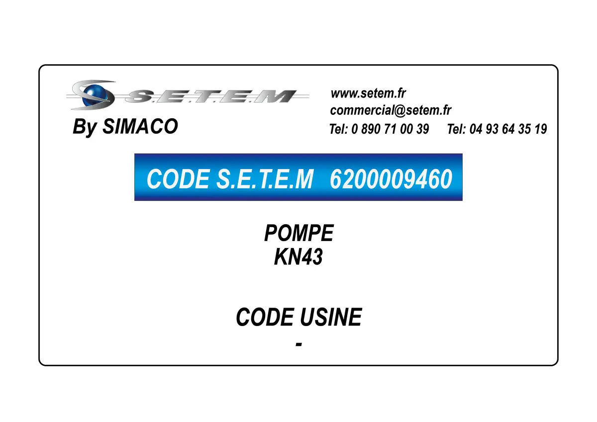 6200009460-POMPE SIMACO KN43