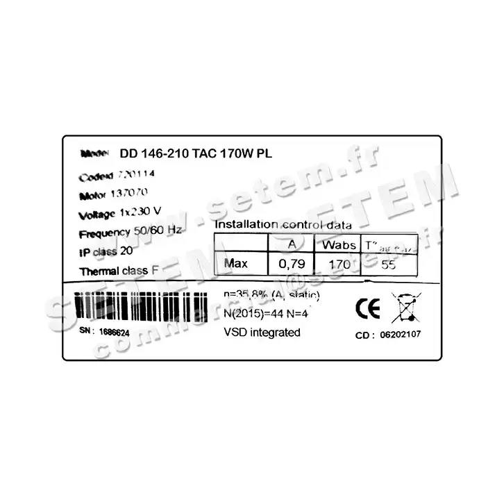 6215501500-KIT MURAL 600 TAC3&4 DD146.210TAC SWEGON 720114 * D3G146.LV05.38 +CB2TAC5DM* 4