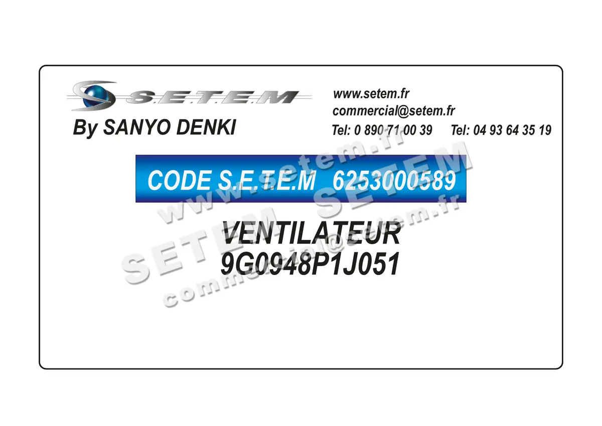 6253000589-VENTILATEUR SANYODENKI 9G0948P1J051