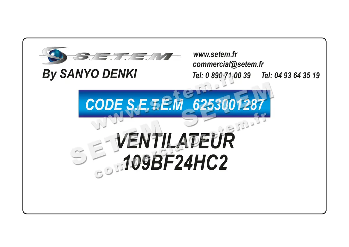 6253001287-VENTILATEUR SANYODENKI 109BF24HC2 4