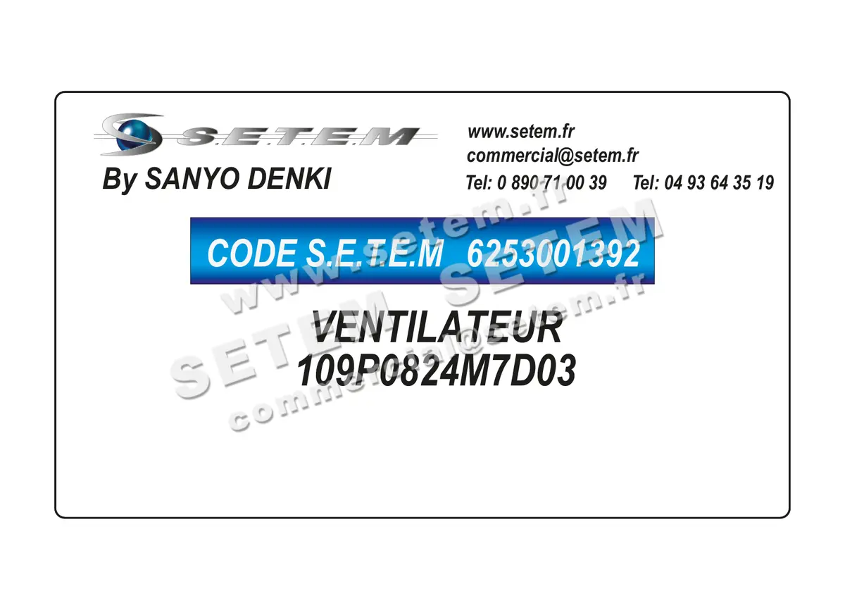 6253001392-VENTILATEUR SANYODENKI 109P0824M7D03