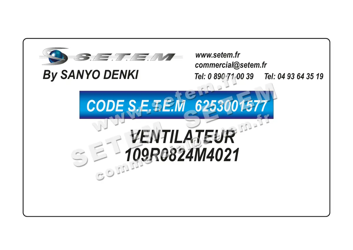 6253001577-VENTILATEUR SANYODENKI 109R0824M4021