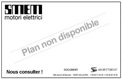 6302009802-MOTEUR SMEM VARIABLE 0.55KW 4P M230V HA80 B5 *6MYT80A4* 2