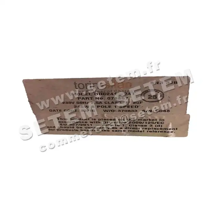 6345001000-VENTILATEUR TORIN DDC241X241 245W 6P M230V 1V *78857* 2
