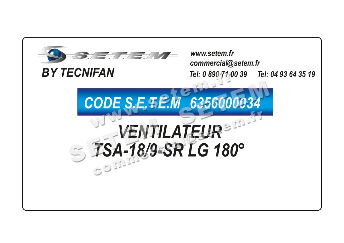 6356000034-VENTILATEUR TECNIFAN TSA-18/9-SR LG 180°