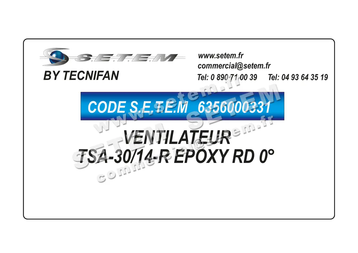 6356000331-VENTILATEUR TECNIFAN TSA-30/14-R EPOXY RD 0°