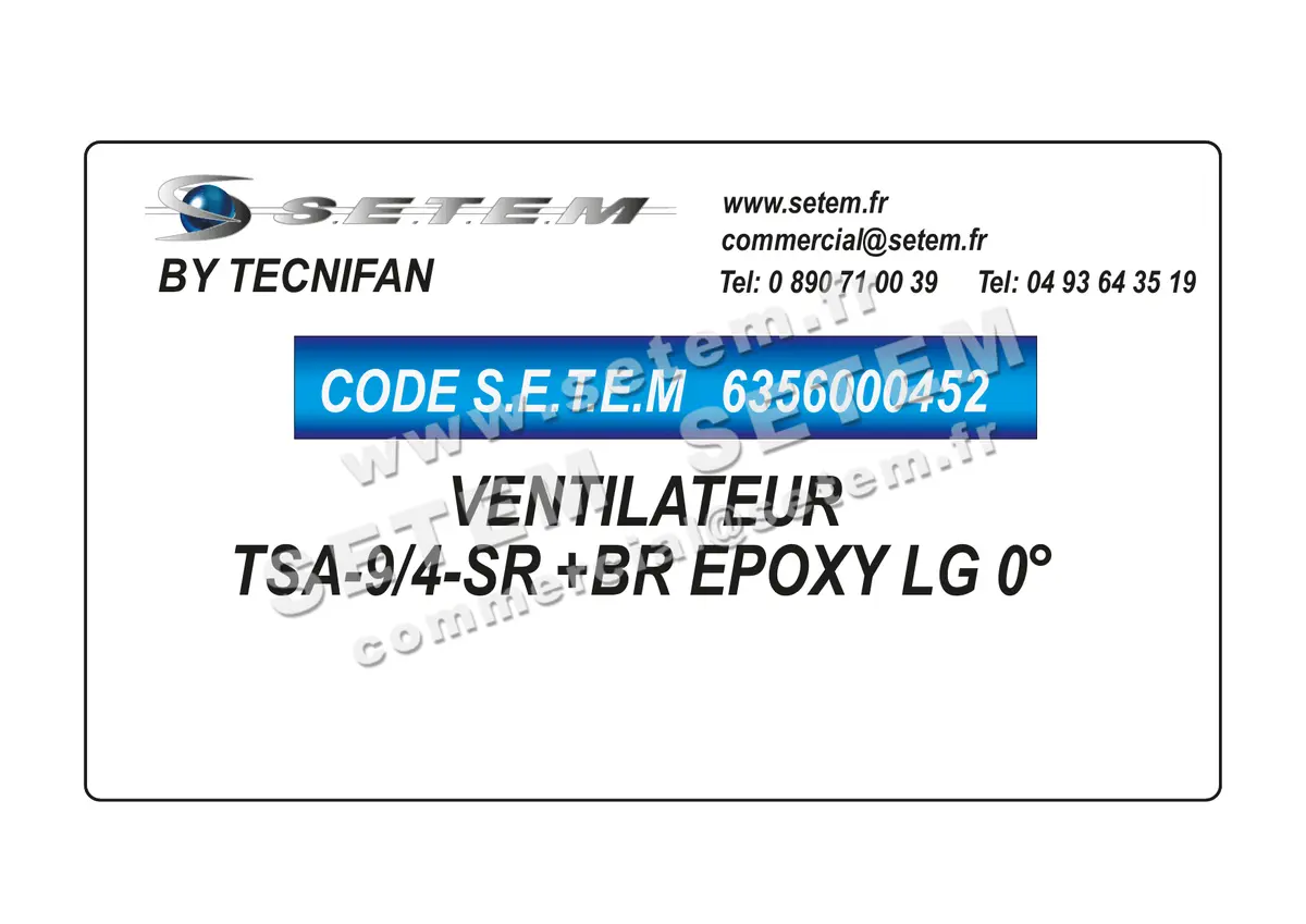 6356000452-VENTILATEUR TECNIFAN TSA-9/4-SR +BR EPOXY LG 0°