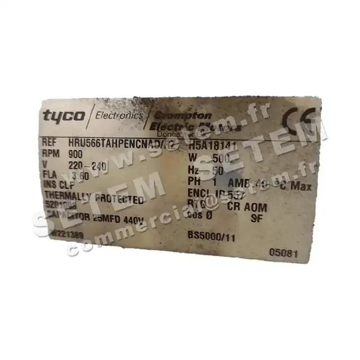 6382000015-MOTEUR TYCO HRU566TAHPENCNAD/RZ "5201098" 2
