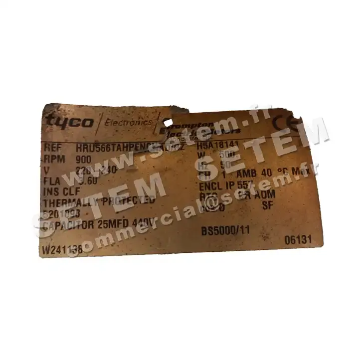 6382000015-MOTEUR TYCO HRU566TAHPENCNAD/RZ "5201098"