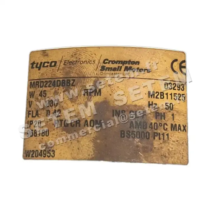 6382000051-MOTEUR TYCO MRD224DBBZ "968180" *M2B11525* 5