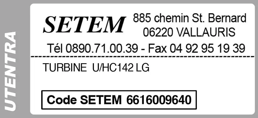 6616009460-TURBINE UTENTRA SUR VENTILATEUR *U/HC142 LG* 3
