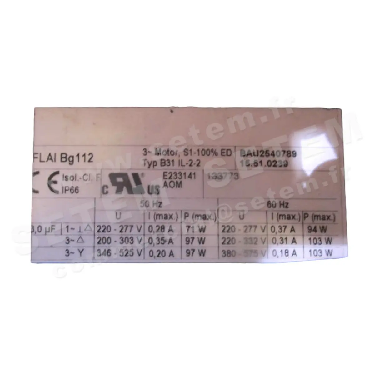 7236000239-VENTILATEUR WISTRO FLAIBG112 B31IL.2.2 *15.51.0239*