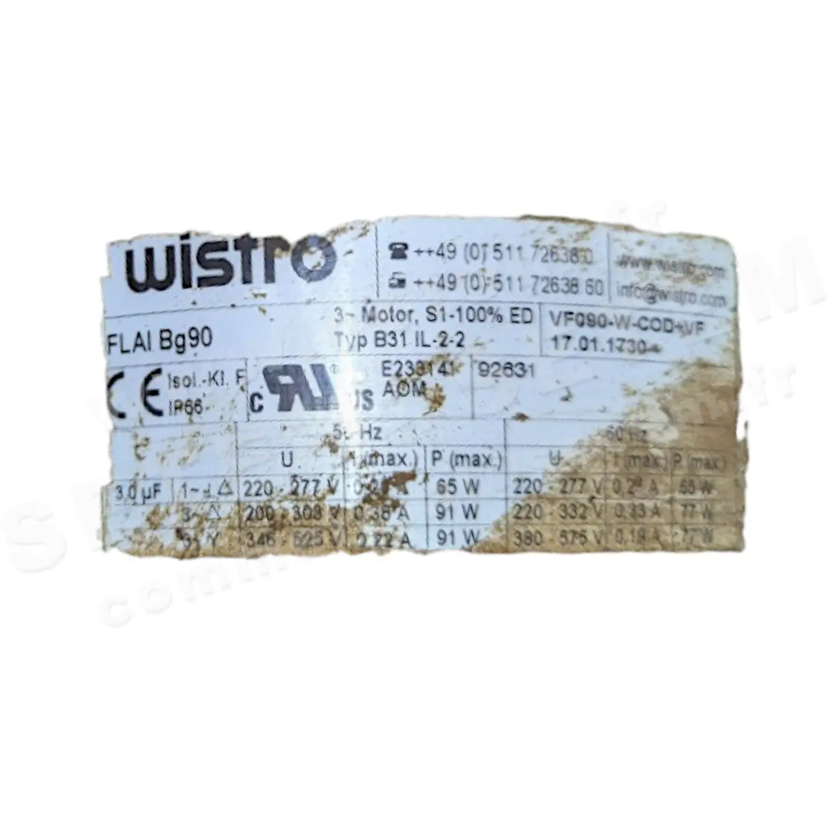 7236001545-VENTILATION FORCEE WISTRO FLAIBG90 B31IL-2-2 *17.01.1730*