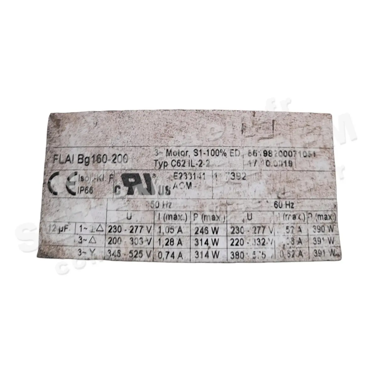 7236002845-VENTILATION FORCEE WISTRO FLAIBG160-200 C62IL-2-2 *17.10.0019*