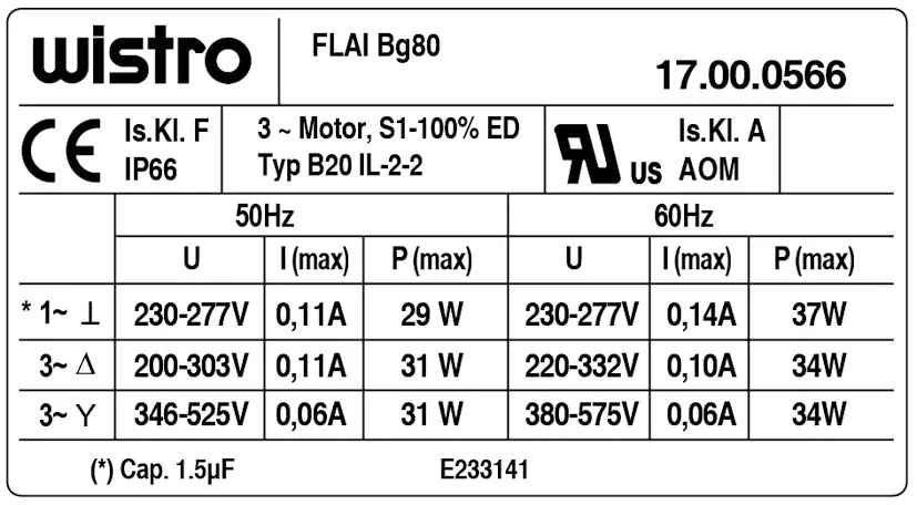 7236005845-VENTILATION FORCEE WISTRO BG80 *17.00.0566* 3